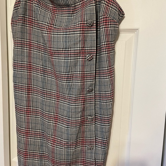 Brand New ASOS Plaid Mini Dress - Size 14 - Picture 3 of 7